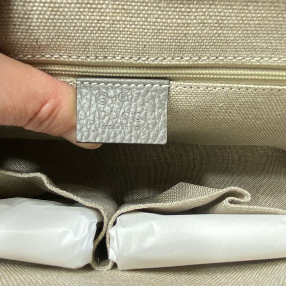 Gucci interlock G tote top handle Gray NEW - Picture 10 of 11